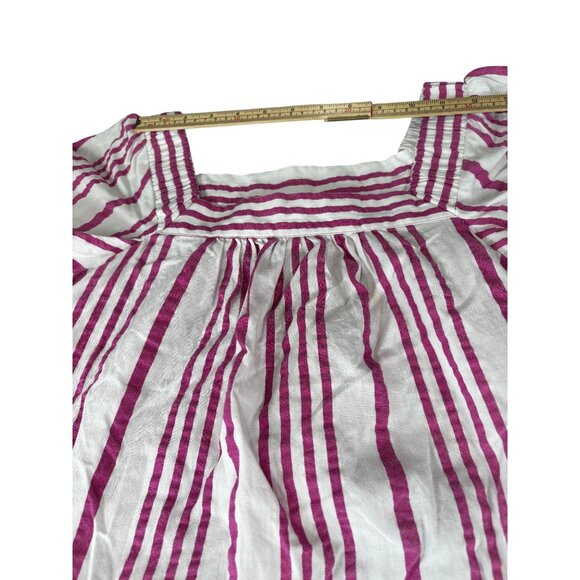 Loft Petite MP Womens Striped Top Cotton/Polyester Blend - Picture 8 of 9